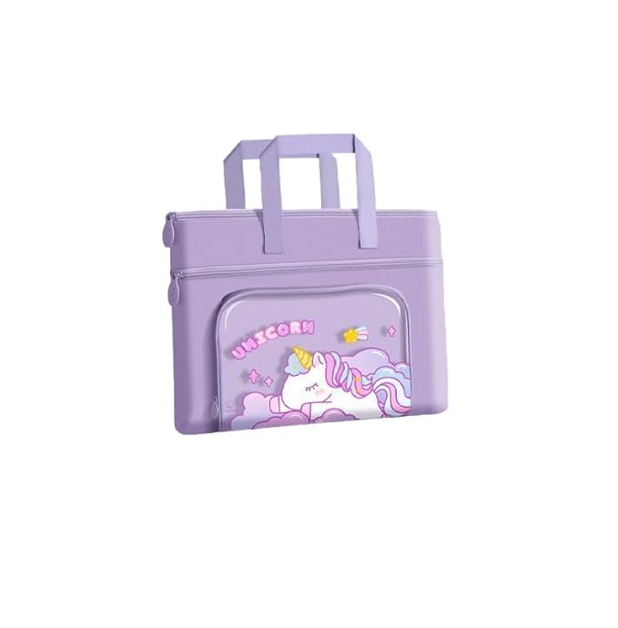 Unicorn Student Bag Multipurpose Stationery Tote Bag for Kids