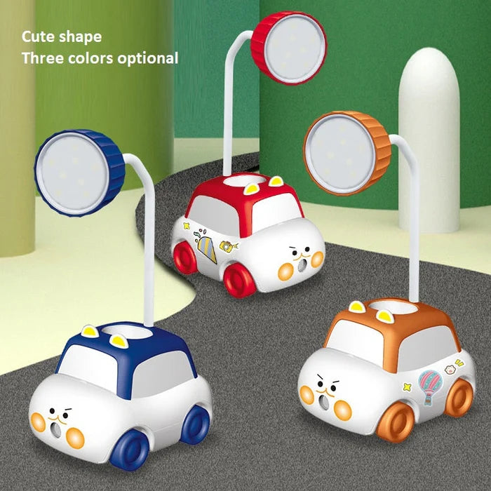 Car Shape Table Lamp with Pencil Stand and Sharpener