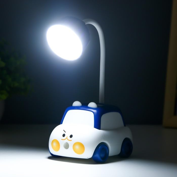 Car Shape Table Lamp with Pencil Stand and Sharpener