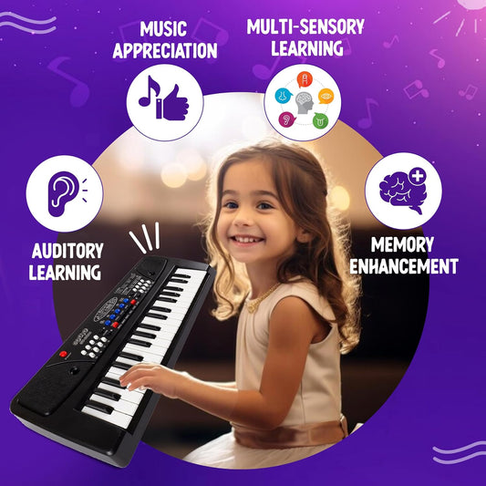 Portable Musical Piano Keyboard with Microphone