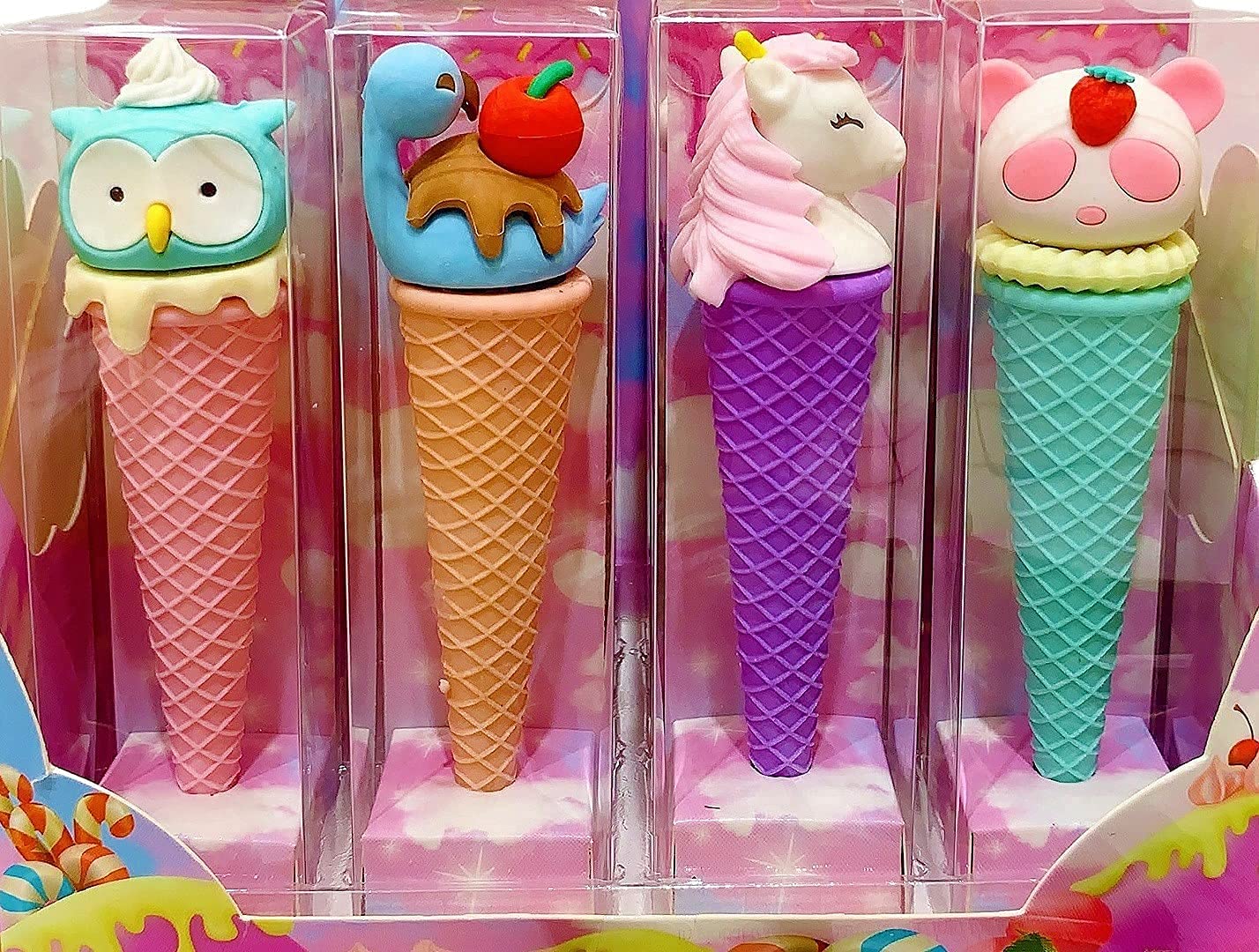 Mini Ice Cream Cone Erasers