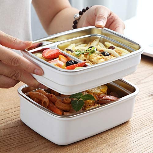 Wooden stainless steel lunch box