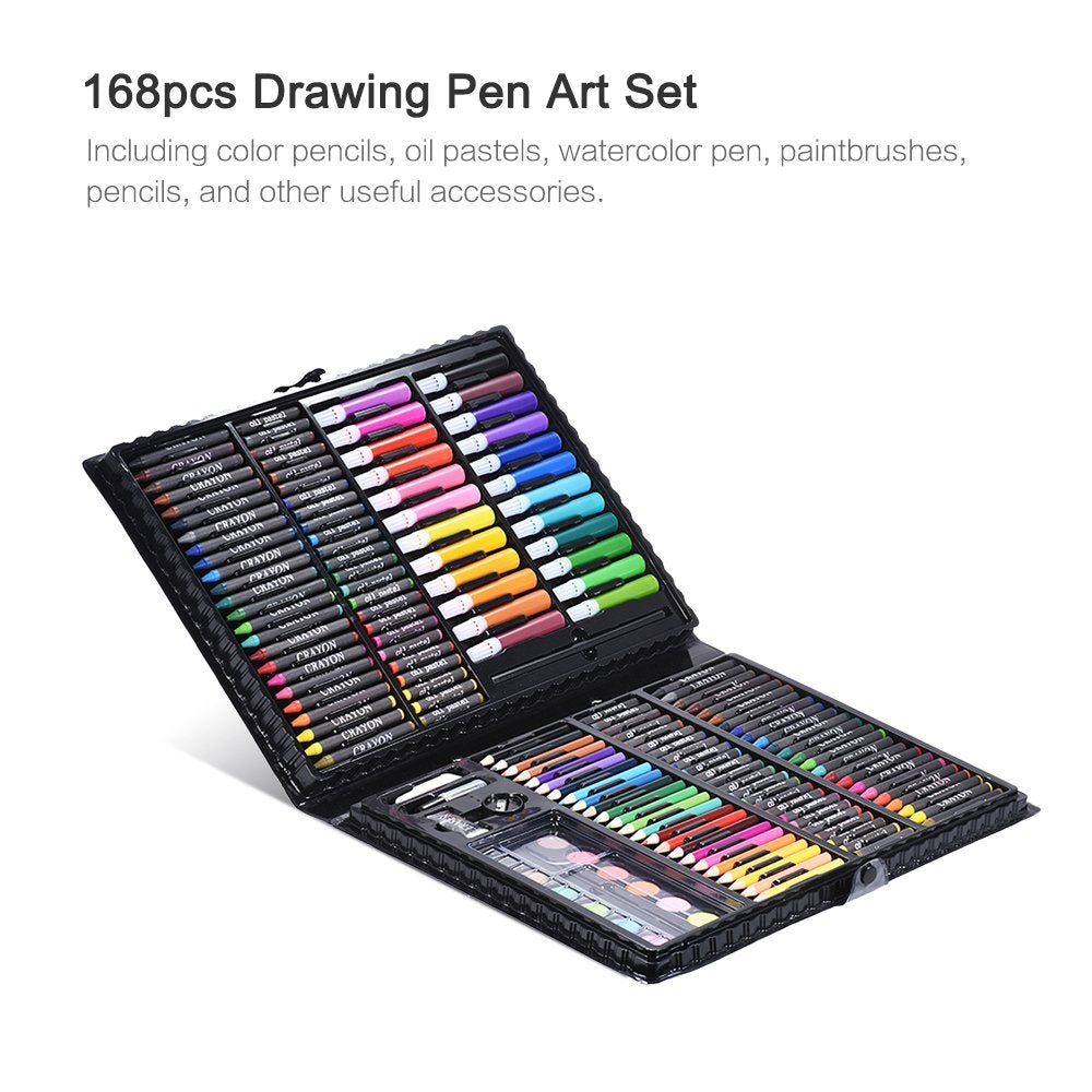 Professional Color Art Pencil Drawing-Painting Set (168 pcs color)