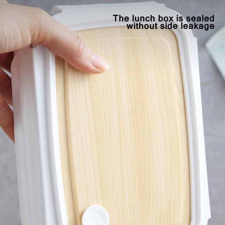 Wooden stainless steel lunch box