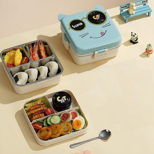 Cute 3D Cat Shaped Bento Lunch Box