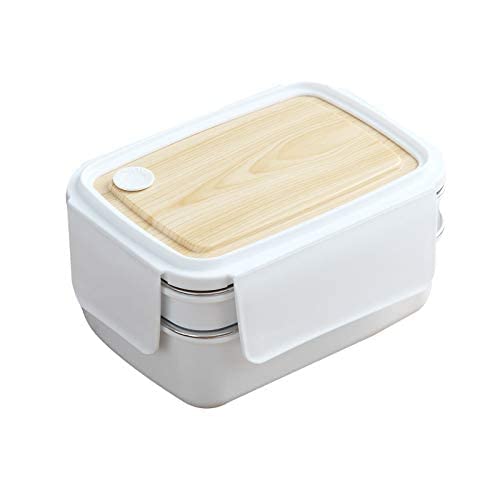 Wooden stainless steel lunch box