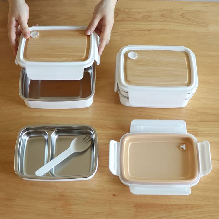 Wooden stainless steel lunch box