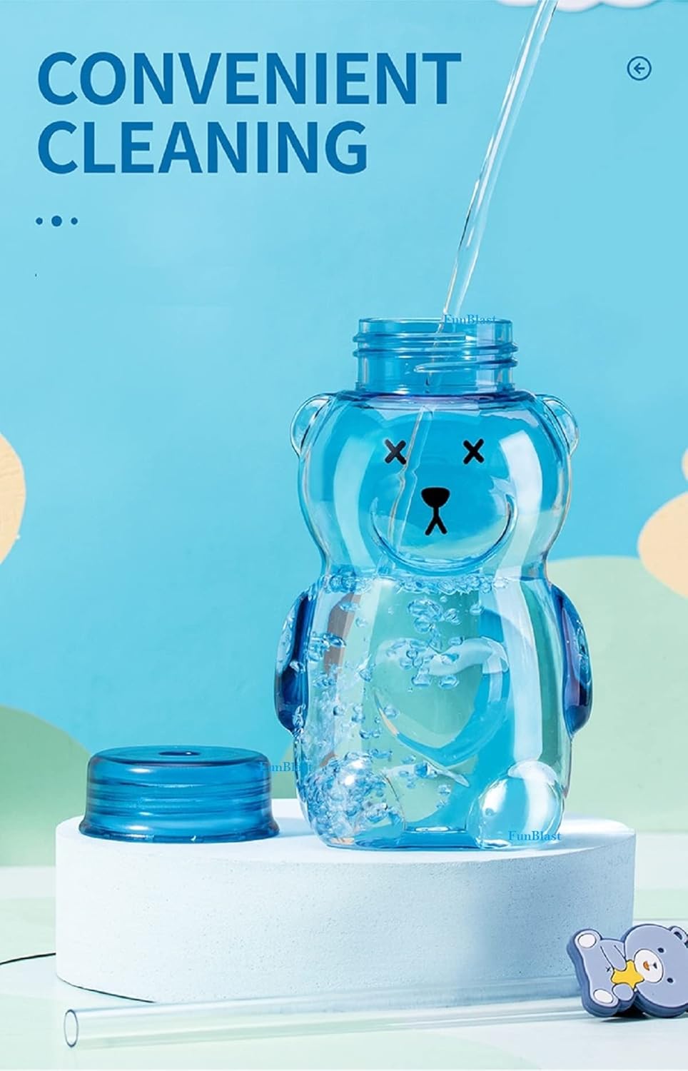 Teddy Bear Water Bottle for Kids (430 ml)