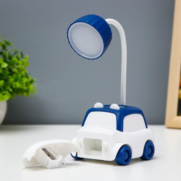 Car Shape Table Lamp with Pencil Stand and Sharpener